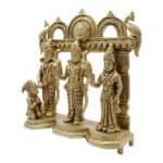 Handcrafted Large Brass Idol of Ram Darbar for Home/ Temple/ Office/ Gifting (Copy) - Image 3