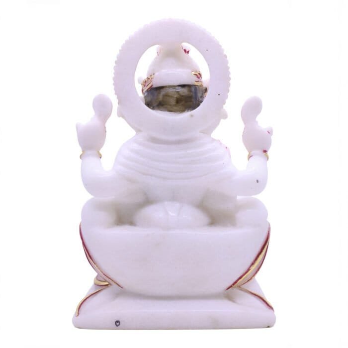 Handcrafted Ganesha/Ganpati Marble Idol 23cm for Home Temple, Gifting - Image 5