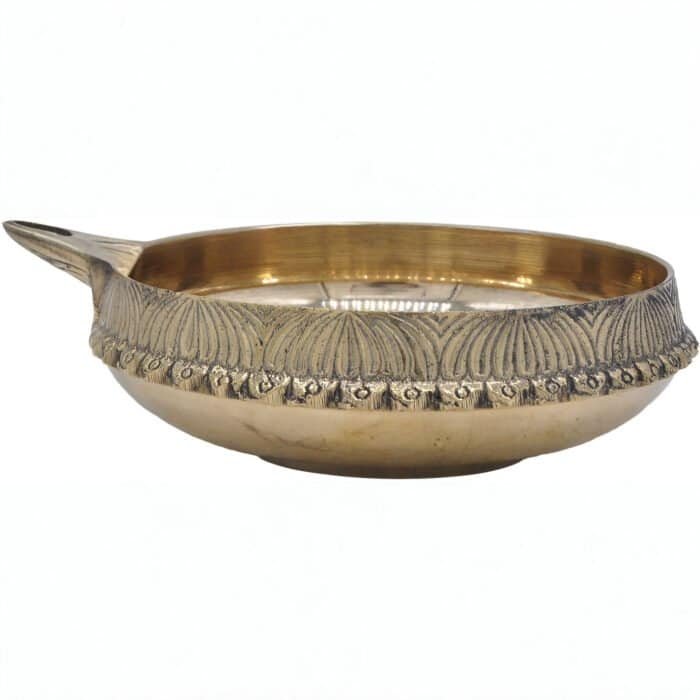 Large Round Diya for Puja/Rituals - Image 2