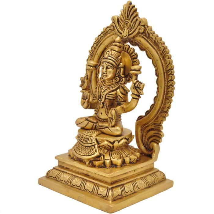Handcrafted Goddess Lakshmi Idol for Home/ Office/ Temple/ Gifting - Image 2