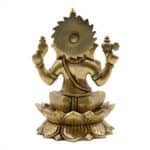 Handcrafted Large Brass Ganesha/Ganpati Idol for Home/ Office/ Temple/ Gifting - Image 4