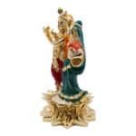 Fiber Radha Krishna Idol in Gold & Multicolor for Car/ Gifting/ Home - Image 3