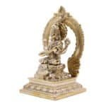 Handcrafted Panch Dhaatu Saraswati Idol for Home/ Temple/ Gifting - Image 3