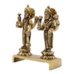 Handcrafted Brass Vishnu Lakshmi Idol for Home/ Office/ Gifting - Image 4
