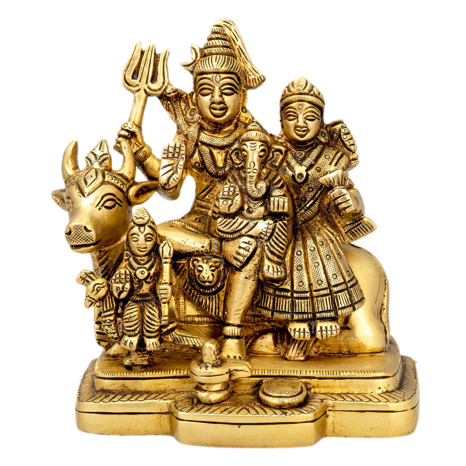 1049385 Br Shiv Parivar With Nandi Pindi - Image 1