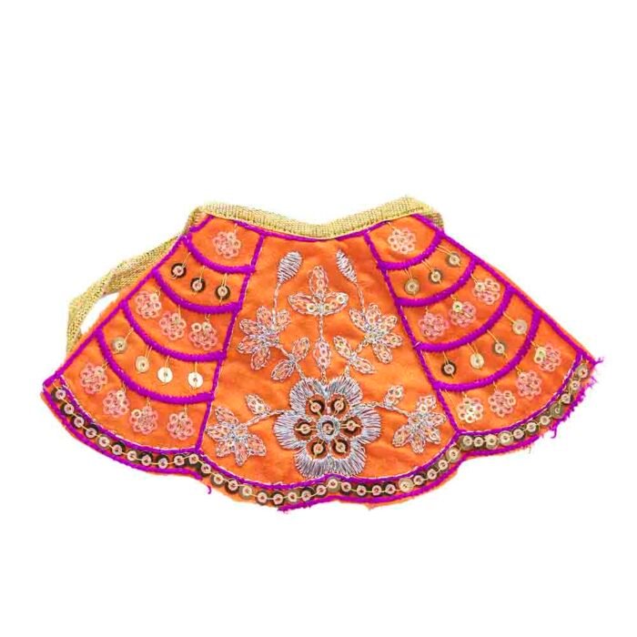 FANCY JARI FLOWER LEHANGA PATKA SET D96 - Image 2