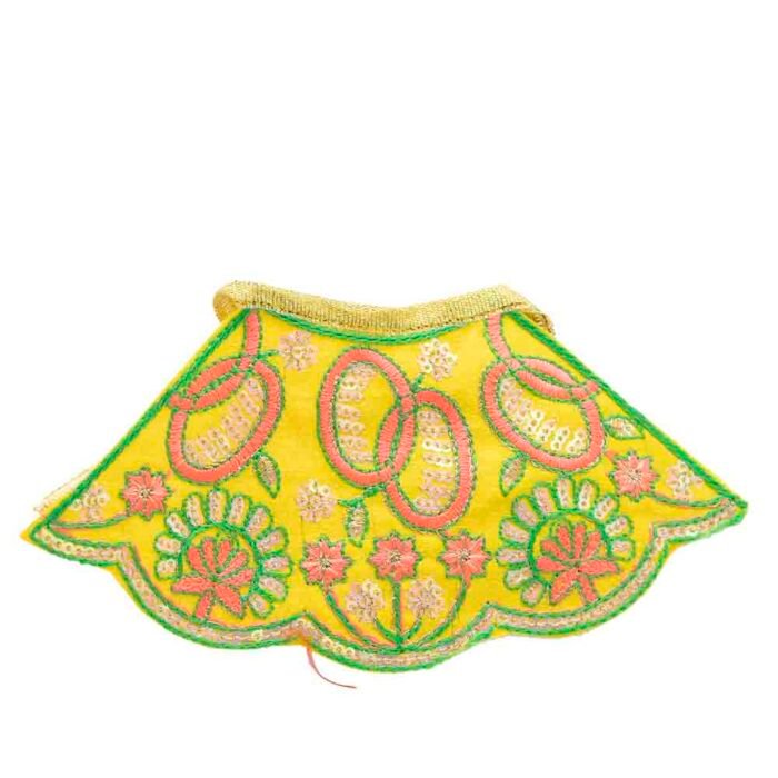 FANCY JARI FLOWER LEHANGA PATKA SET D96 - Image 3