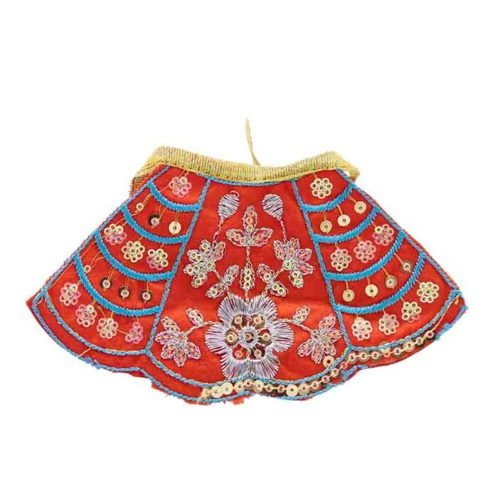 FANCY JARI FLOWER LEHANGA PATKA SET D96 - Image 7