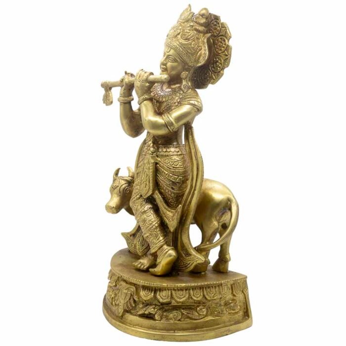 BR SC COW KRISHNA PLAYING FLUTE - Image 2
