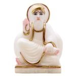 Marble statue with decorative features