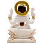 Statue of a deity with halo