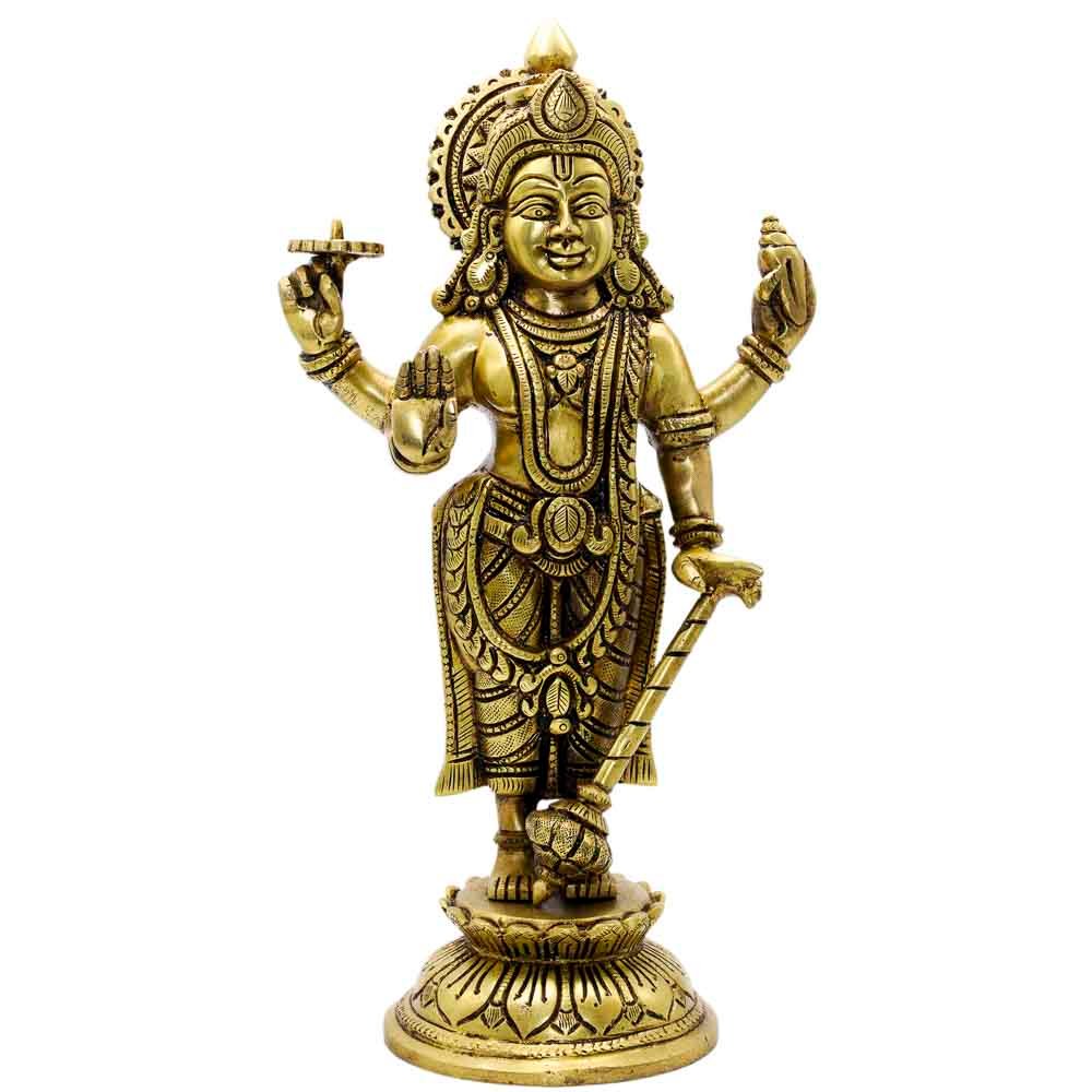 1052544 BR LOTUS STANDING VISHNU - Image 1