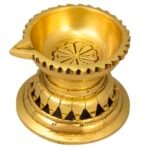 BRASS SINGLE FACE FINE DIYA - Image 4