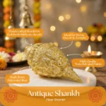 Handcrafted Dahsvtaar Shankh in Silver/Gold, perfect for Home Decor, Tample & Gifting - Image 2