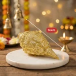 Handcrafted Dahsvtaar Shankh in Silver/Gold, perfect for Home Decor, Tample & Gifting - Image 3