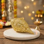Handcrafted Dahsvtaar Shankh in Silver/Gold, perfect for Home Decor, Tample & Gifting