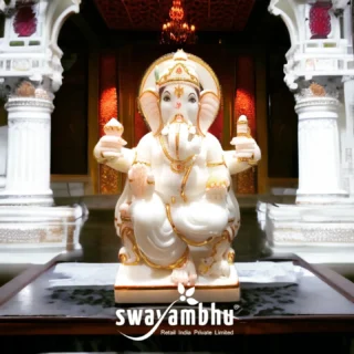 #Swayambhu #SwayambhuMumbai #newarrival #shoponline #ganeshidol #marbleidol #handicrafts #homedecor #templeidol #makeinindia #hometemple