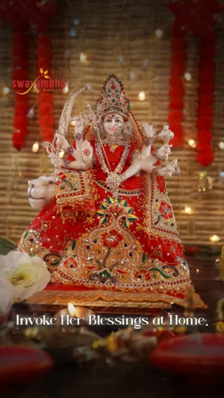 ✨ Behold the Divine Mother in her eternal form.
Every detail from the drape of the cloth to the shimmer of the ornaments  is devotion carved into artistry.
This is not just a murti, it is Shakti embodied. 🌸

Bring home the aura of purity, compassion, and blessings.
Discover sacred murtis, ornaments & divine creations only at Swayambhu.

🙏 May Maa’s grace fill your home with peace and prosperity.

#Swayambhu #SwayambhuMumbai #MaaDurga #DivineMother #SacredArt #DevotionalDecor #IndianHandicraft #SpiritualIndia #DurgaMaa #MurtiArt #HomeTemple #DivineAura #BlessingsAtHome #CulturalHeritage #SacredCreations #Shakti