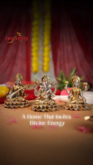 Every Diwali, we decorate our homes and light diyas to welcome prosperity…
But what if this year, it wasn’t just about rituals but about inviting deeper meaning into your space? ✨

The sacred trio from Swayambhu Ganesh, Lakshmi, and Saraswati each carries a blessing we all hope to embrace:
🌿 Ganesh to clear new paths and beginnings.
💫 Lakshmi to bring wealth, joy, and harmony.
📚 Saraswati to guide our thoughts, wisdom, and growth.

Together, they transform a home into a space of peace, purpose, and positive energy a place where blessings don’t just visit, they stay. 🪔

✨ Make this Diwali more than a celebration bring home these divine intentions with Swayambhu and start your new year with blessings that last.

#Swayambhu #Diwali2025 #DivineBeginnings #FestiveHome #GaneshLakshmiSaraswati #BlessedHome #DiwaliDecor #SpiritualLiving #DiwaliVibes #HomeWithPurpose #FestiveFeels #BringHomeBlessings #AuspiciousStart #DiwaliGifting #SacredSpaces