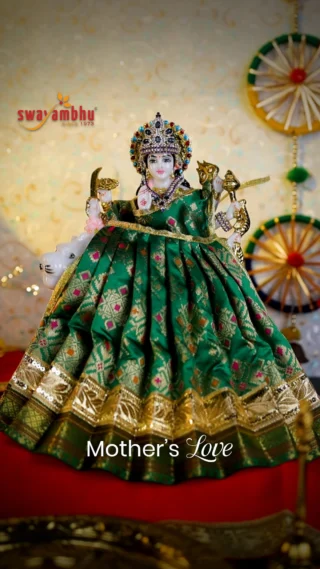 Skandamata Devi 💚✨, the nurturing mother of Kartikeya, is worshipped as the symbol of compassion and protection. She blesses devotees with harmony, prosperity, and motherly love.

Green reflects growth, peace, and renewal. Inviting her presence brings unity and well-being to every home.

🌺 Embrace her divine blessings this Navratri with a Swayambhu murti, crafted with devotion.

#Navratri2025 #Skandamata #GreenHarmony #DivineMother #NavratriColors #DeviBlessings #PowerOfShakti #FestivalOfFaith #SacredEnergy #SwayambhuMurti #BringHerHome