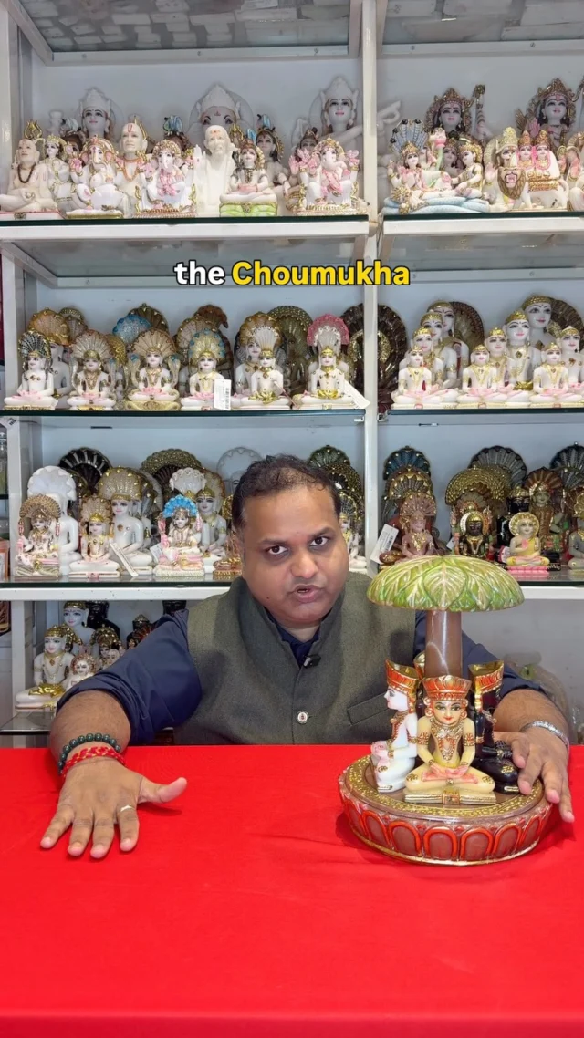 A reminder of peace, devotion and the path within. 🙏✨

Bring home this beautifully detailed Choumukha idol featuring Mahaveer Bhagwan, Shantinath Bhagwan, Munisuvrat Swami and Aadinath Bhagwan, seated in four different directions 

📍 Visit us at our stores in Charni Road & Vashi
🌐 Shop online: www.swayambhustore.com
🚚 We ship worldwide

#swayambhustore #jainidols #thirthankara #trending #reelitfeelit

(swayambhu store, choumukha idol, mahaveer bhagwan, shantinath bhagwan, munisuvrat swami, aadinath bhagwan, jain idols, jain murti, tirthankara idols, jain devotional products, home temple, jain temple decor, religious idols, spiritual gifting, sacred decor, devotional gifting)