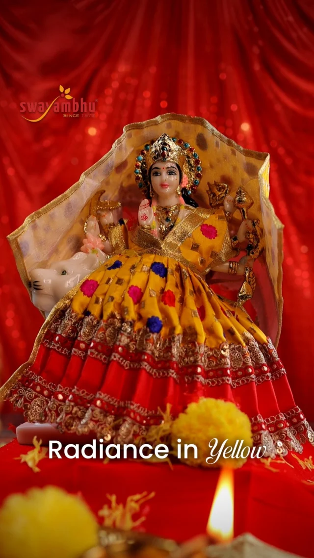 Kushmanda Devi 💛✨ is the creator of the universe, who brought light with her radiant smile. She is worshipped as the source of energy, vitality, and joy.
Yellow reflects warmth, positivity, and life-giving power. Worshipping her fills the home with prosperity and happiness.
🌺 Celebrate her radiance this Navratri with a Swayambhu murti, where every idol carries her divine glow.
#Navratri2025 #Kushmanda #YellowRadiance #DivineEnergy #NavratriColors #DeviBlessings #SourceOfLight #SacredPower #FestivalOfFaith #SwayambhuMurti #BringHerHome