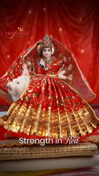 Brahmacharini Devi ✨ is worshipped as the embodiment of devotion and discipline. Her tapasya for Lord Shiva shows us the strength that lies in patience, faith, and perseverance.

The color Red reflects her inner fire courage and determination to overcome every obstacle. Worshipping her brings peace, focus, and harmony into the home.

🌺 This Navratri, invite her sacred energy with a Swayambhu murti crafted not just in stone, but in devotion.”

#Navratri2025 #Brahmacharini #RedStrength #DivineDevotion #NavratriColors #FestivalOfFaith #DeviBlessings #PowerOfShakti #NavratriSpecial #SwayambhuMurti #BringHerHome