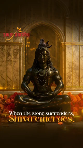 It begins with a raw stone block, then the outline of Mahadev is sketched…🕉️
Slowly, with chisels and faith, the divine emerges. Once carved, the idol is smoothed and polished, and finally, the painter adds sacred highlights
that awaken the spirit of Shiv within the stone.
This Reel captures more than visuals; it shows how strength is sculpted.
Shiv – the form of energy and silence.

 #Swayambhu #ShivMurti #KalaShiv #SacredArt #Shilpkala #DivineSculpture #Mahadev #StoneToSoul #ShivaInStone #CarvedWithFaith #TapasyaInEveryCurve #MurtiKala #SpiritualArt #MahadevKiMurti #IndianSculpture #ShivaVibes #ShivBhakti #ShivShakti #HandcraftedDivinity