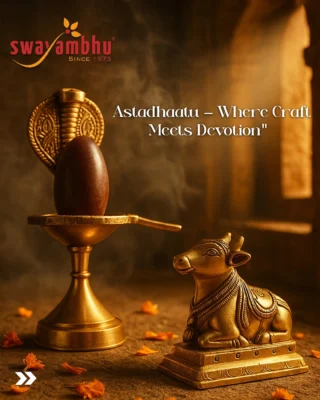 “From the heart of tradition comes Ashtadhatu Shivling & Nandi – a union of strength, purity, and devotion. 
Each detail reflects the power of Mahadev and the grace of faith, crafted to bring peace and prosperity to your home.
Own a symbol of eternal energy.
Let every prayer resonate through these divine forms.
Available at Swayambhu.”

#Swayambhu #Mahadev #HarHarMahadev #OmNamahShivaya #Astadhaatu #Shivling #Nandi #TempleVibes #Bhakti #MadeInIndia #SpiritualLiving #TraditionalArtistry #MahadevBlessings